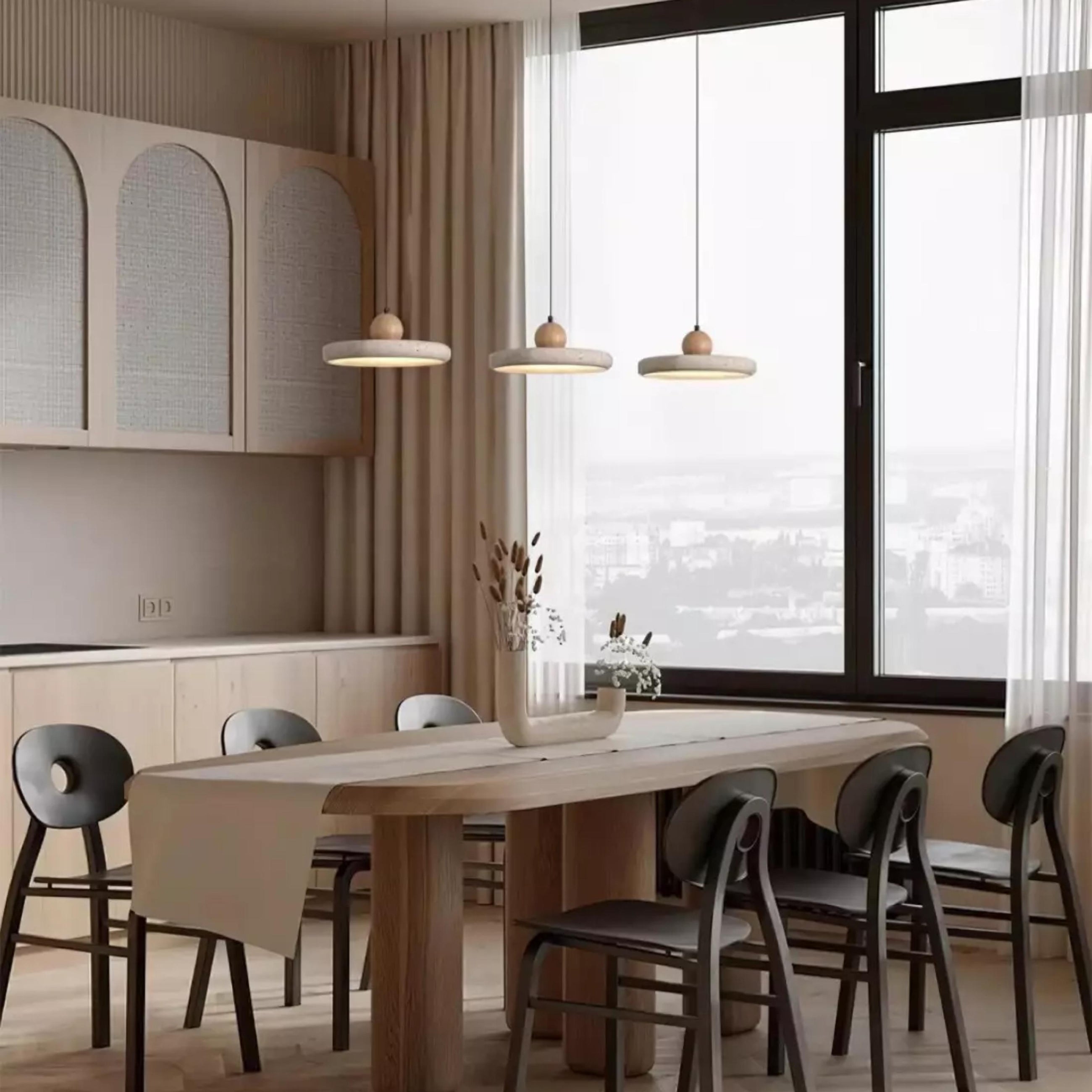 Kaia Natural Stone Pendant Light at ORE Lighting, Australia