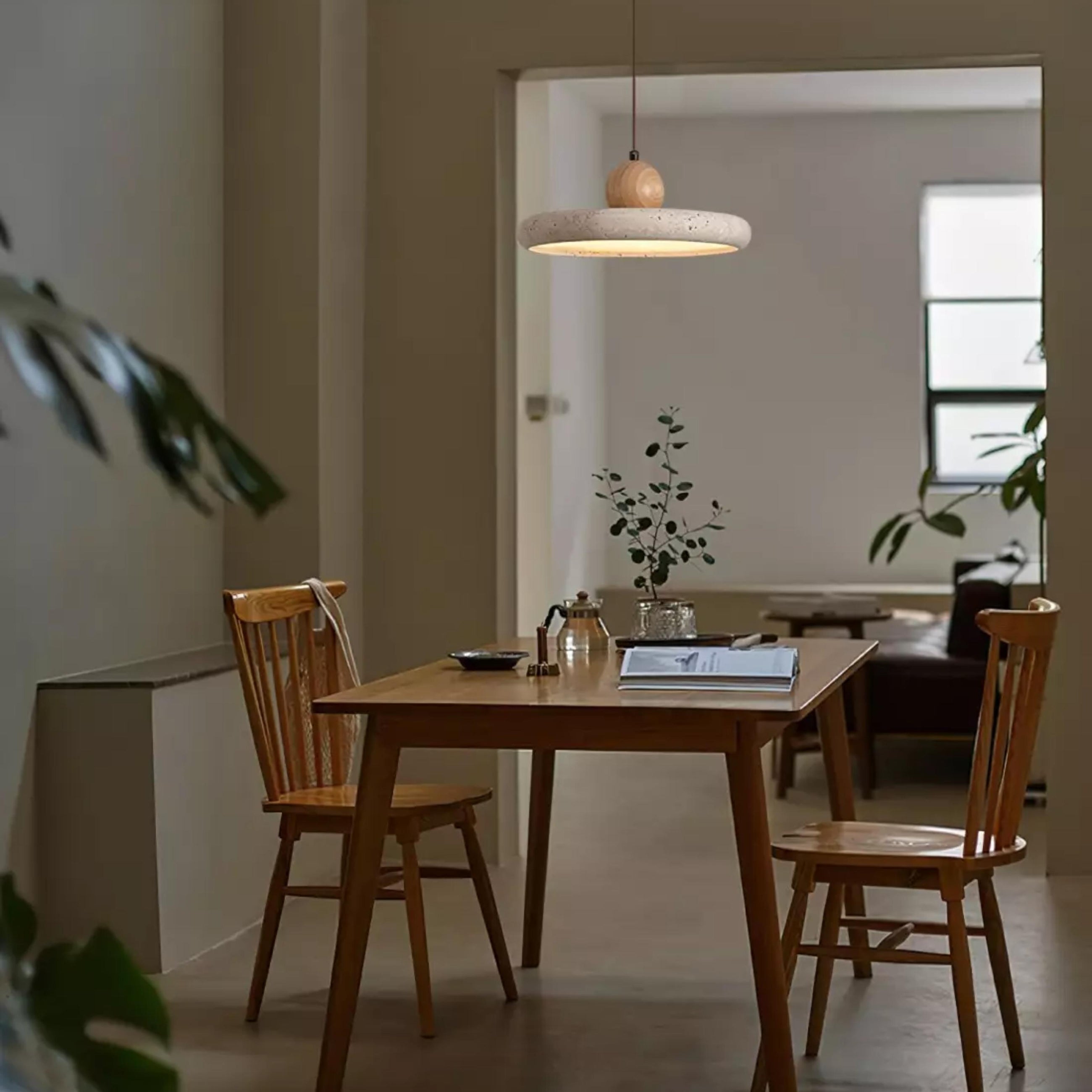 Kaia Natural Stone Pendant Light