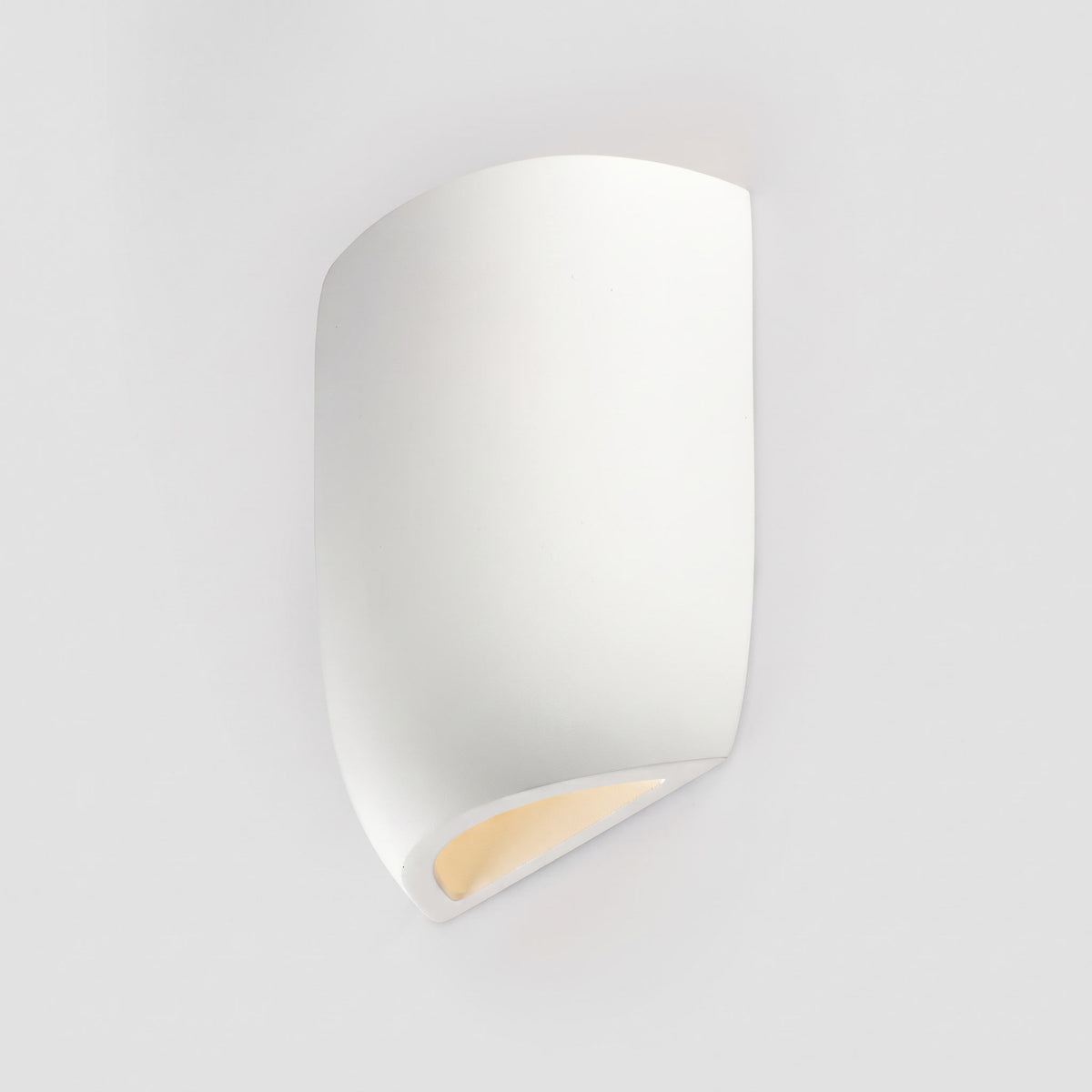 Lago White Plaster Up/Down Wall Light
