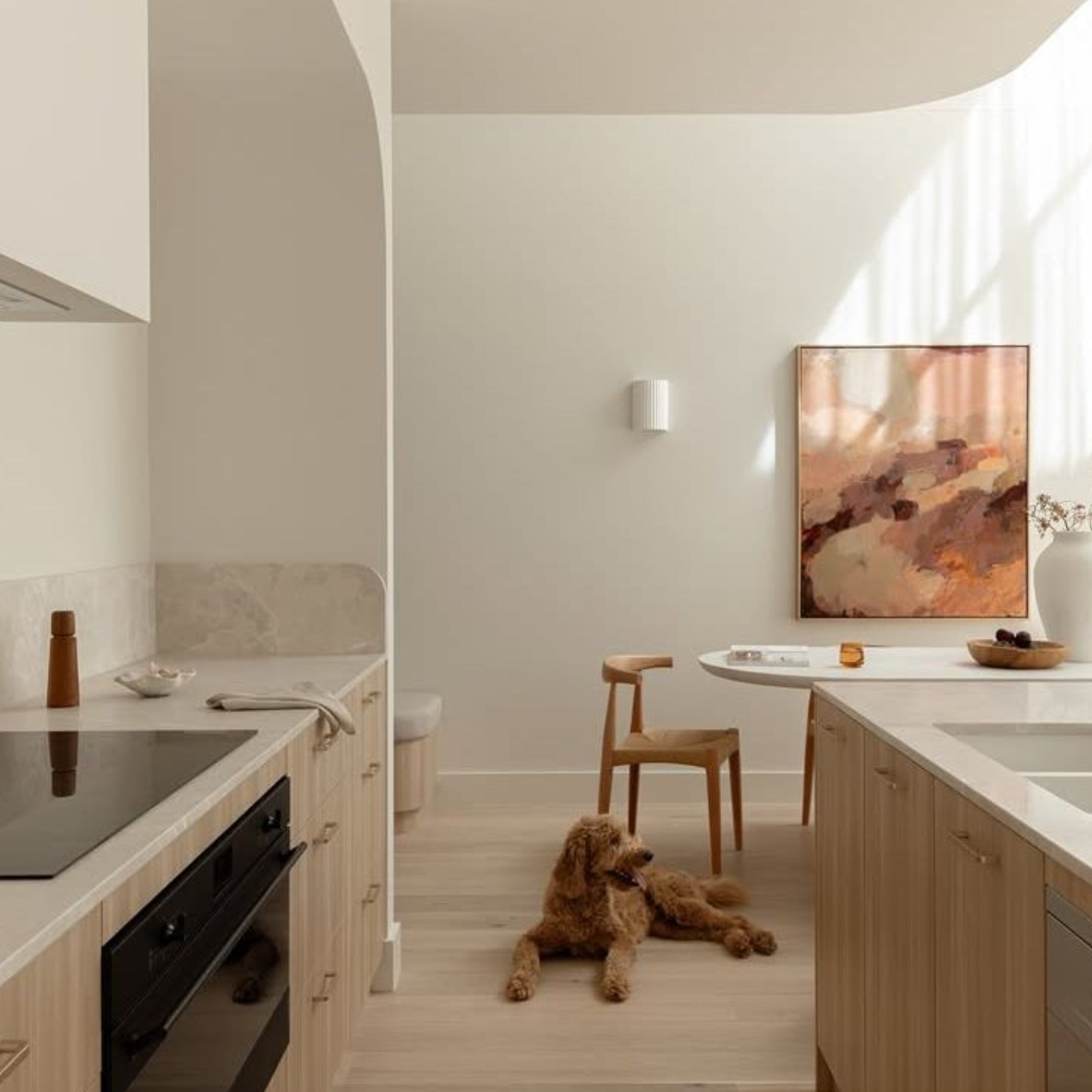 Molten Plaster Indoor Up Down Wall Light in Matt White at ORE Lighting, Australia
