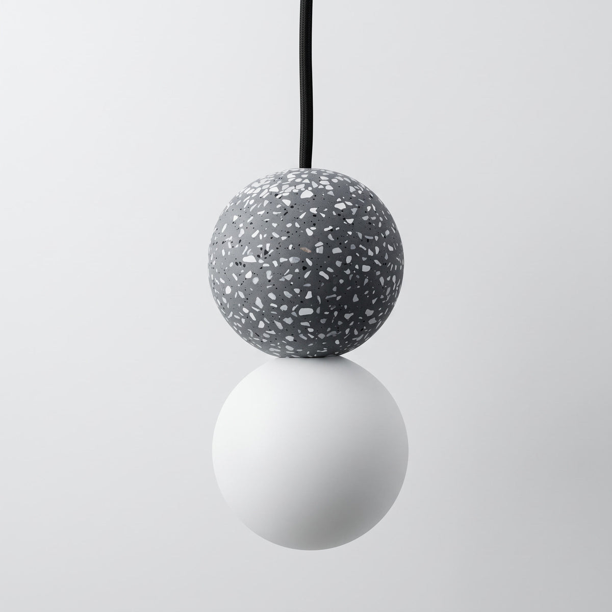 Noir Black Terrazzo Pendant Light