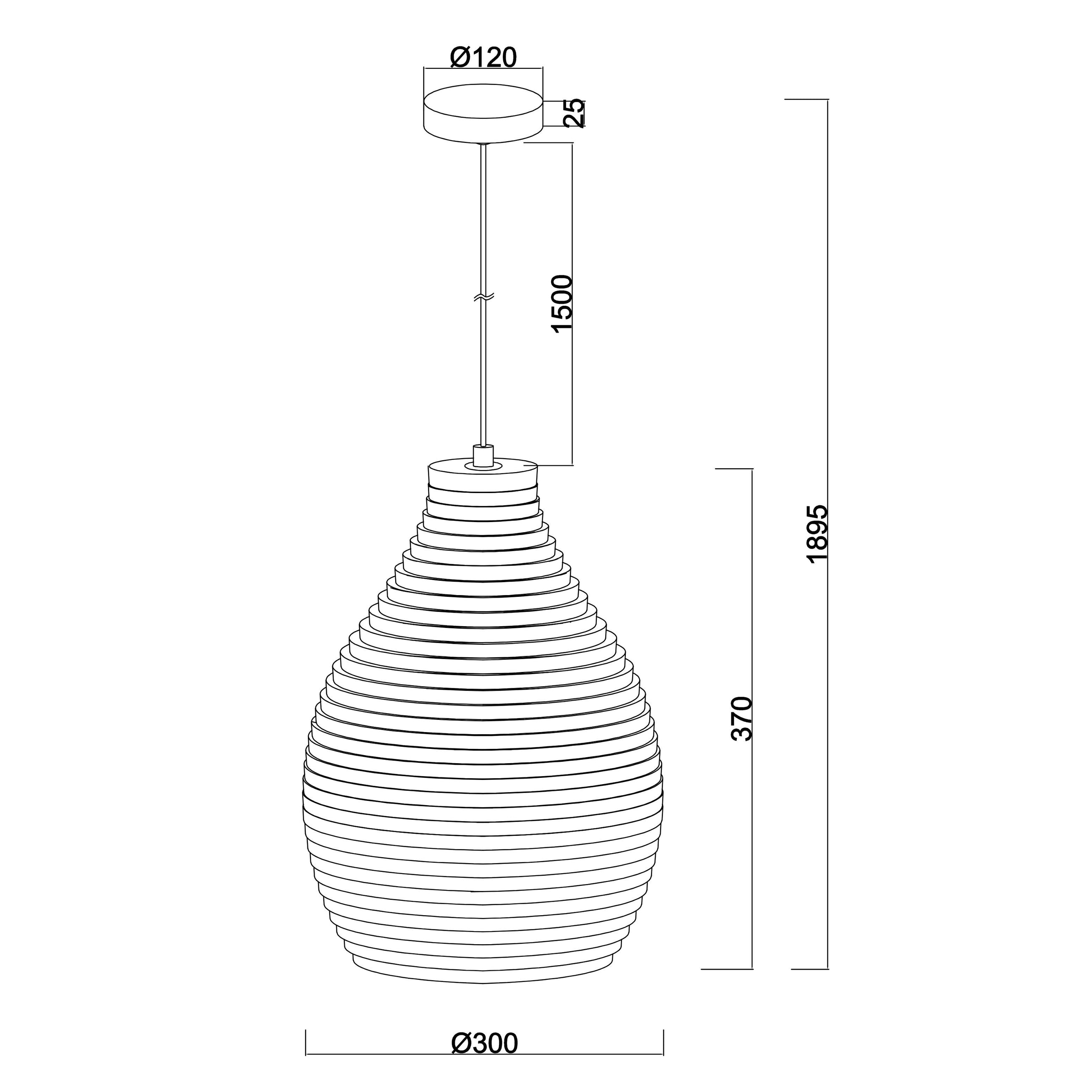 Solis Recycled Cardboard Pendant Light Cone