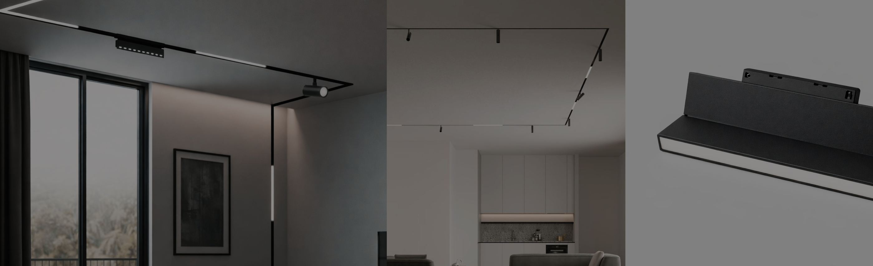 Magnetic track lighting system collection at ORE Lighting