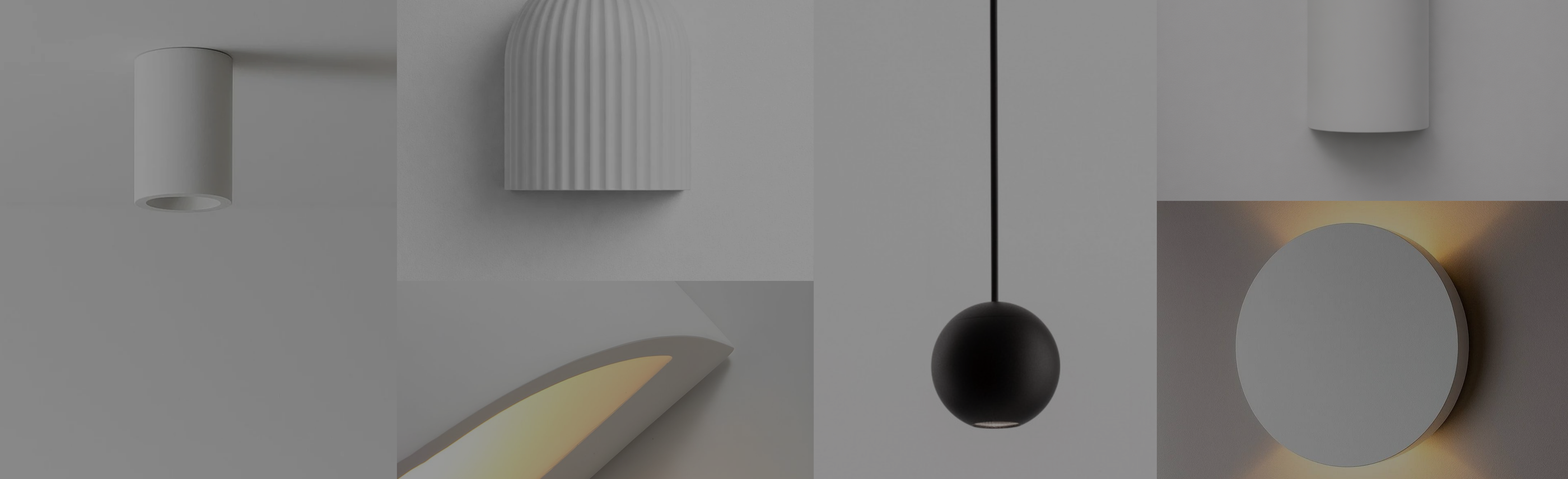 Hand sculpted plaster and ceramic lighting collection at ORE Lighting
