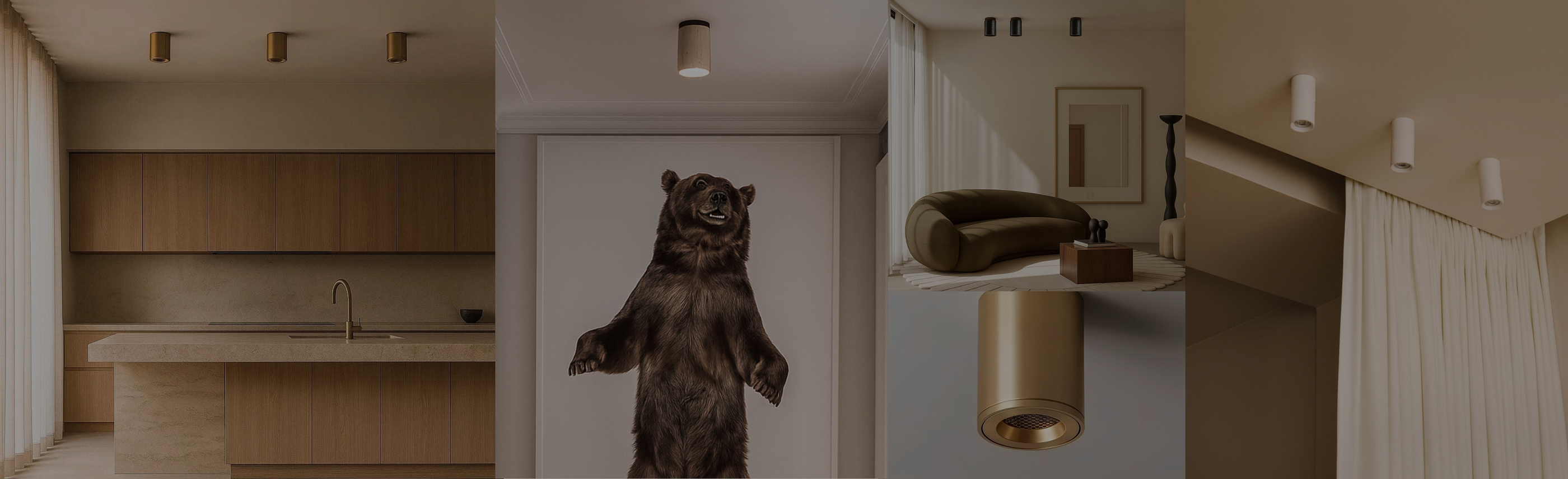 Surface mounted downlights collection at ORE Lighting