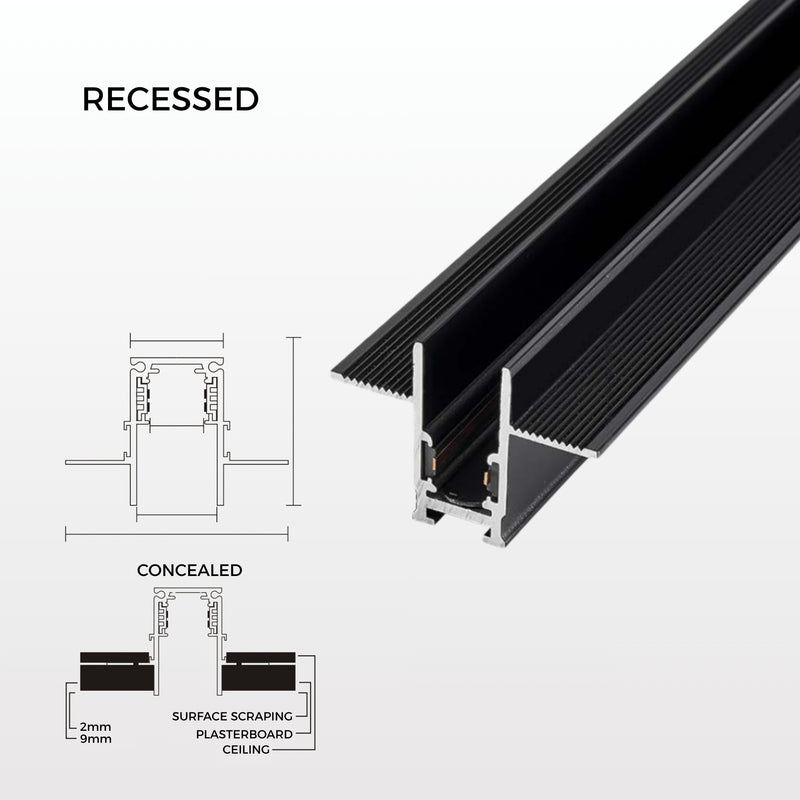 Ray Recessed Micro Magnetic Track Lighting
