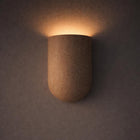 Wisp Travertine Curved Up or Down Wall Light in Natural