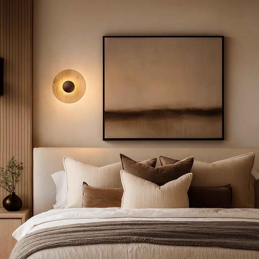 Aska Natural Stone & Wood Wall Sconce