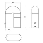 Arch Wood Touch Table Lamp