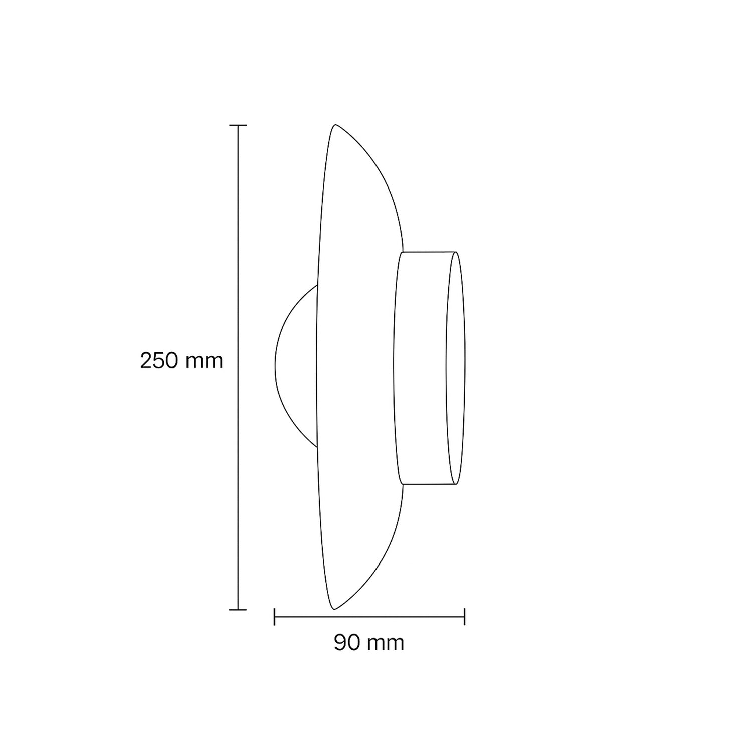 Aska Grain Natural Stone Wall Sconce ASK.25110.NT_Dimension
