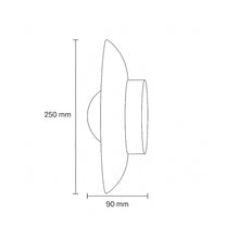 Aska Grain Natural Stone Wall Sconce ASK.25110.NT_Dimension