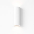 Aurora Concrete Outdoor Up/Down Wall Light in Matt White IP65