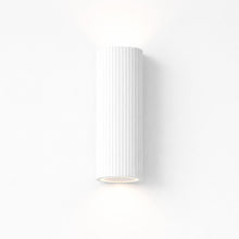 Aurora Concrete Outdoor Up/Down Wall Light in Matt White IP65