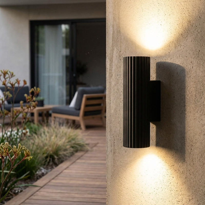 Aurora Concrete Outdoor Up/Down Wall Light