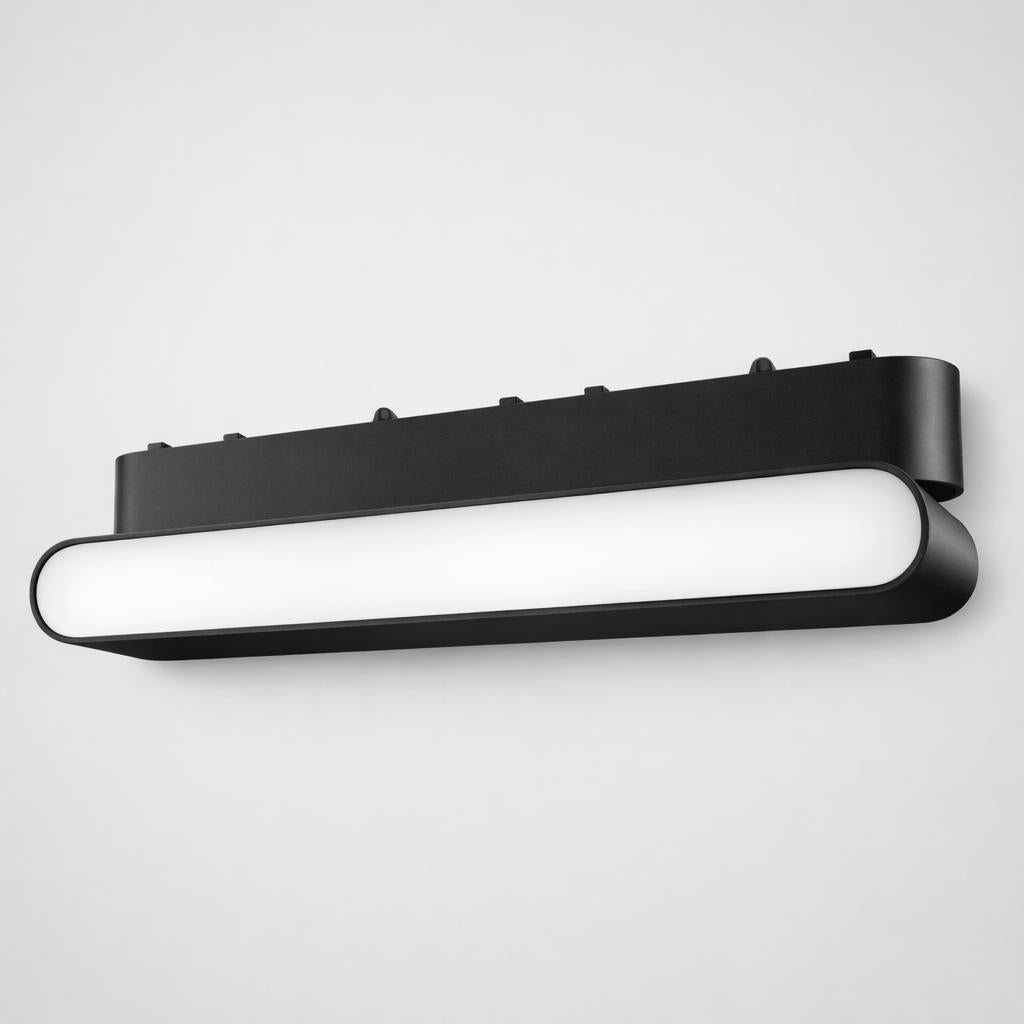 Axis Curved Magnetic Track Diffused Linear Adjustable Light