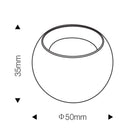 Axis Curved Magnetic Track Sphere Spotlight