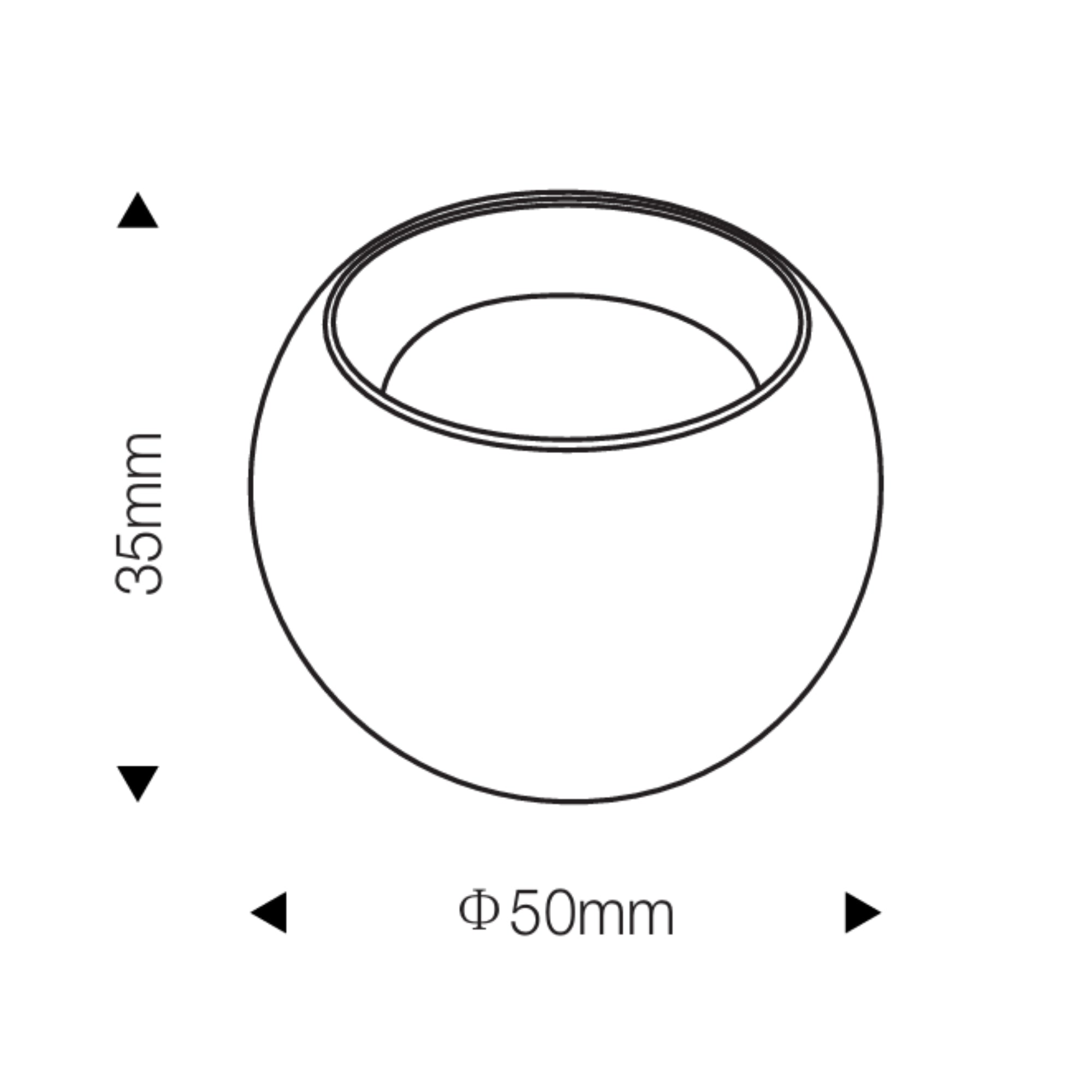 Axis Curved Magnetic Track Sphere Spotlight