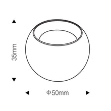 Axis Curved Magnetic Track Sphere Spotlight