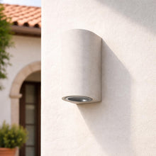 Blaze Sandstone Outdoor Up/Down Wall Light in White IP65
