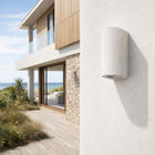 Blaze Sandstone Outdoor Up Down Wall Light in White IP65 at ORE Lighting, Australia