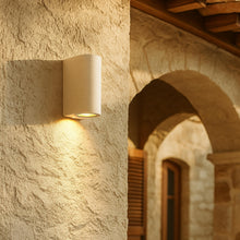 Blaze Sandstone Outdoor Up/Down Wall Light in White IP65