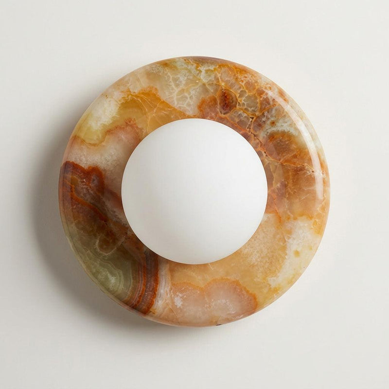 Bruma Jade Onyx Stone Wall Sconce