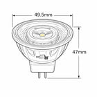 Ceramic MR16 Globe 8w LED Dimmable 2.7k, 3k, 4k CRI90