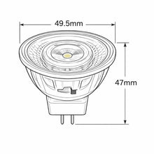 Ceramic MR16 Globe 8w LED Dimmable 2.7k, 3k, 4k CRI90