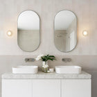 Cielo Hand Blown Double Glass Orb Wall Light IP44