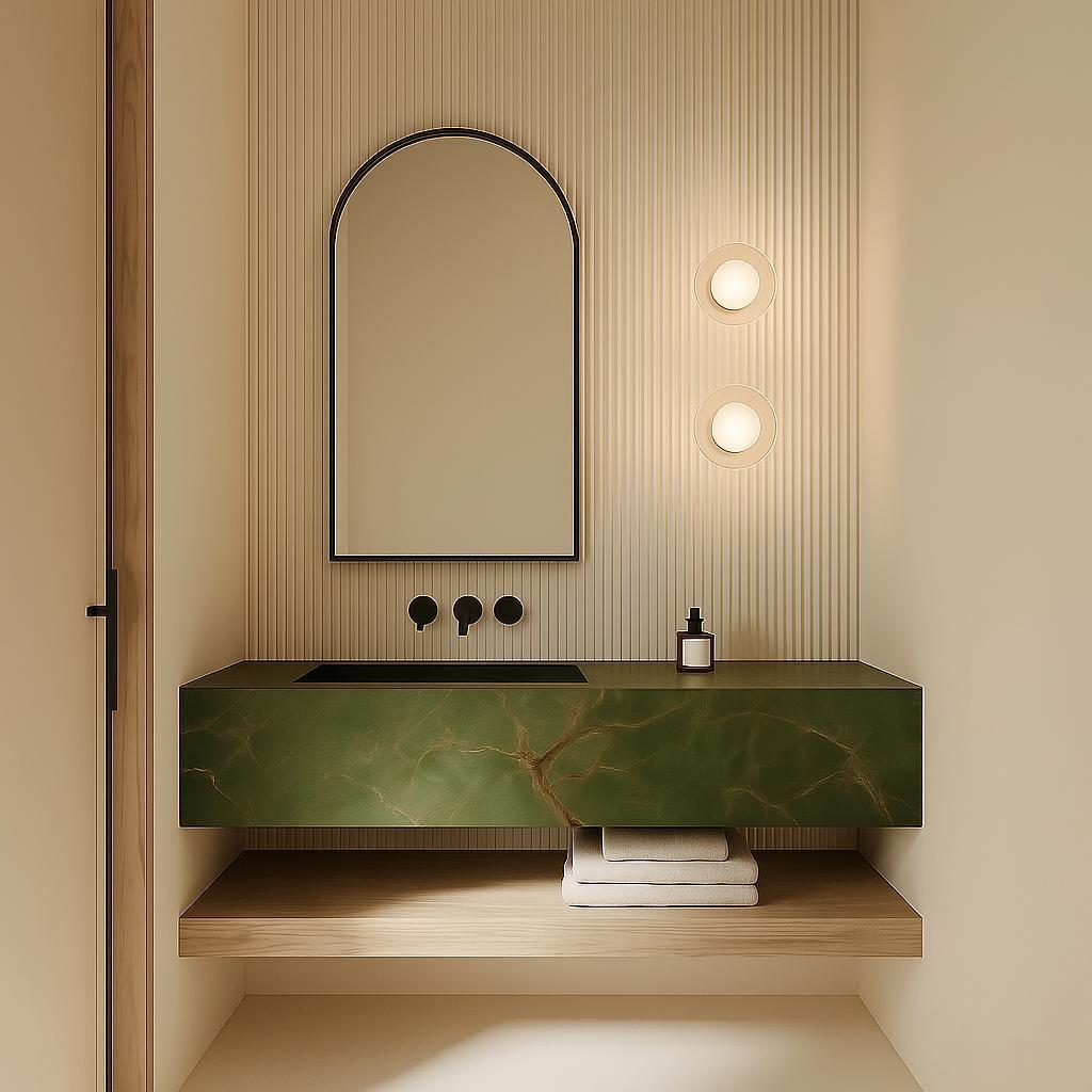 Cielo Hand Blown Double Glass Orb Wall Light IP44 at ORE Lighting, Australia
