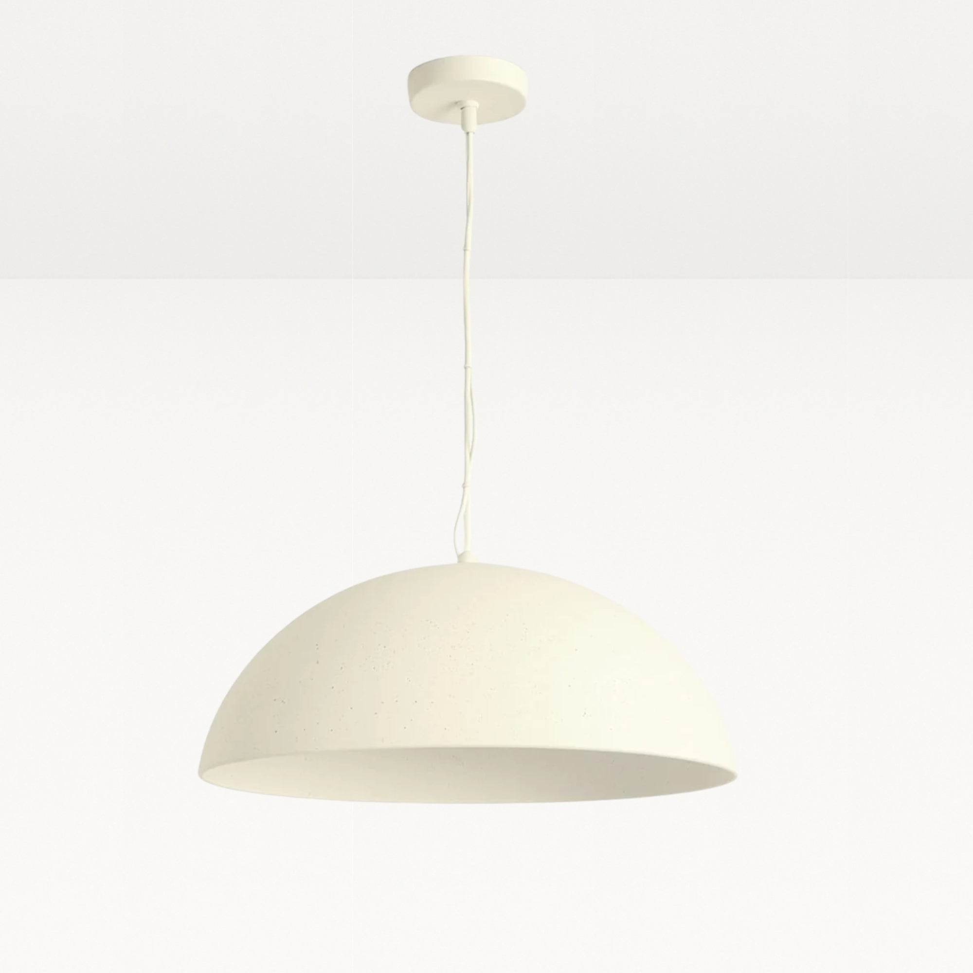 Clay Dome Stone Concrete Pendant Light Natural