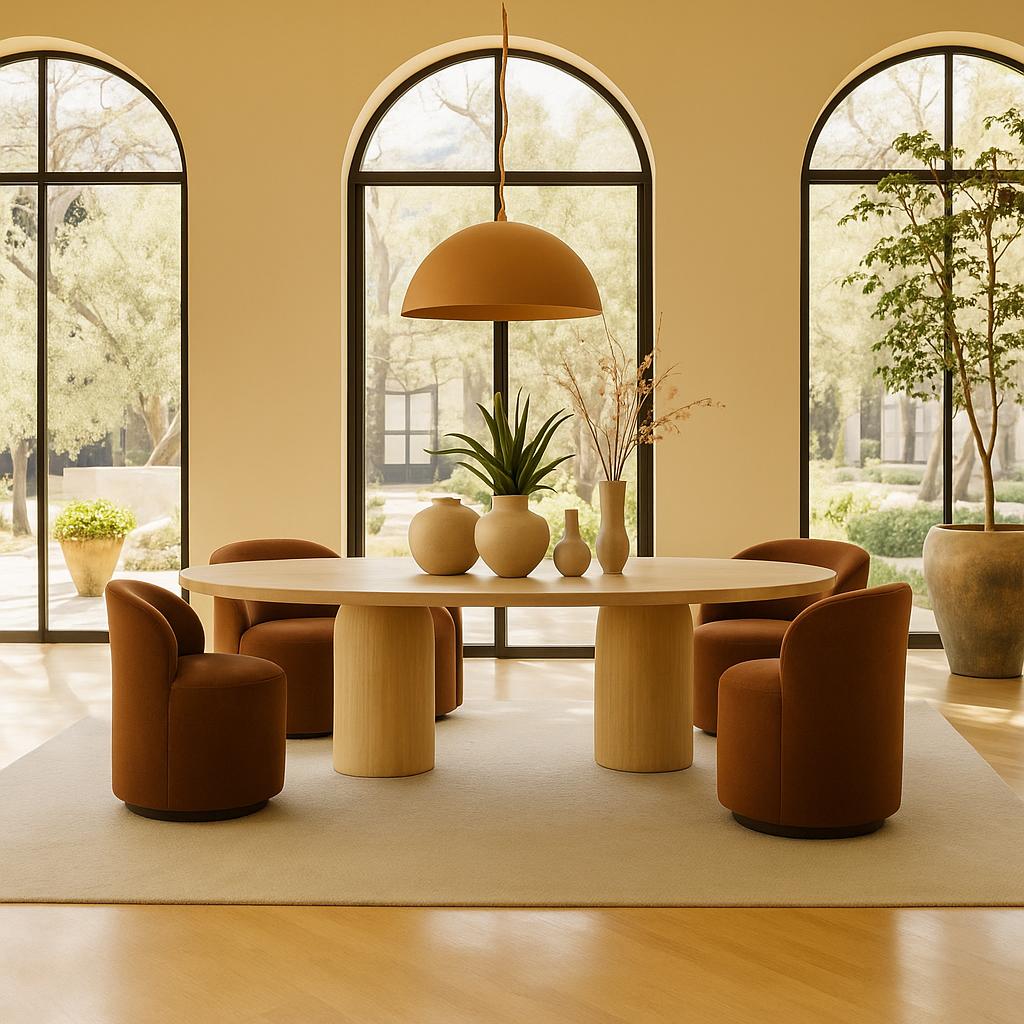 Clay Dome Plaster Pendant Light Terracotta