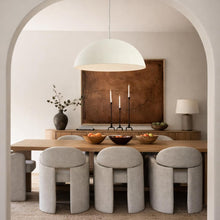 Clay Dome Stone Concrete Pendant Light Natural