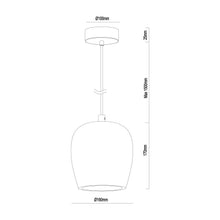 Clay Drop Plaster Pendant Light White