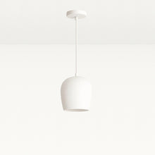 Clay Drop Plaster Pendant Light White