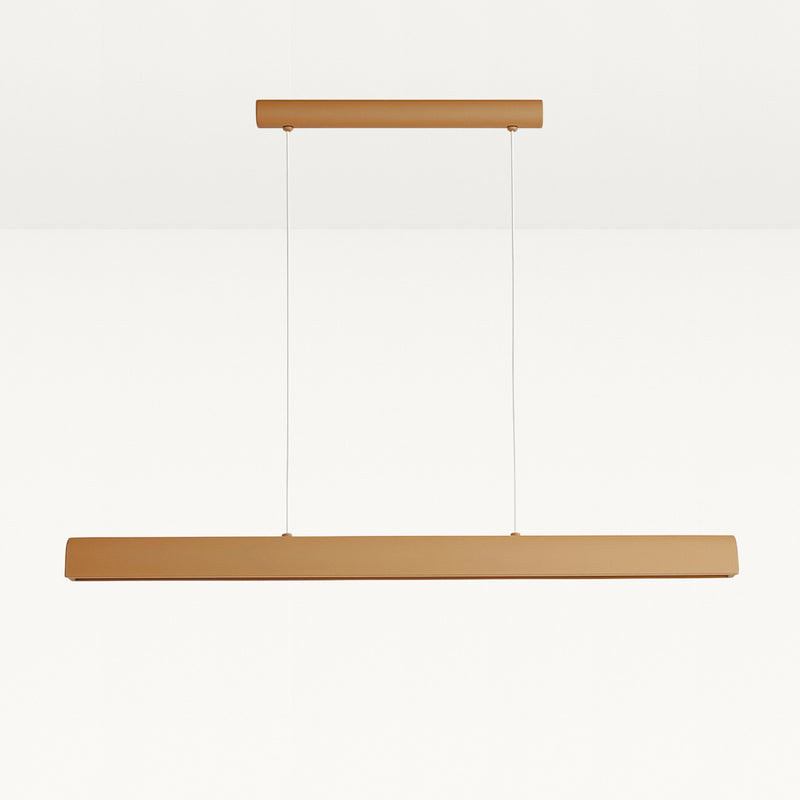Clay Linear Plaster Pendant Light Terracotta
