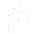 Cloud Silk Pendant Light Medium or Large in Matt White