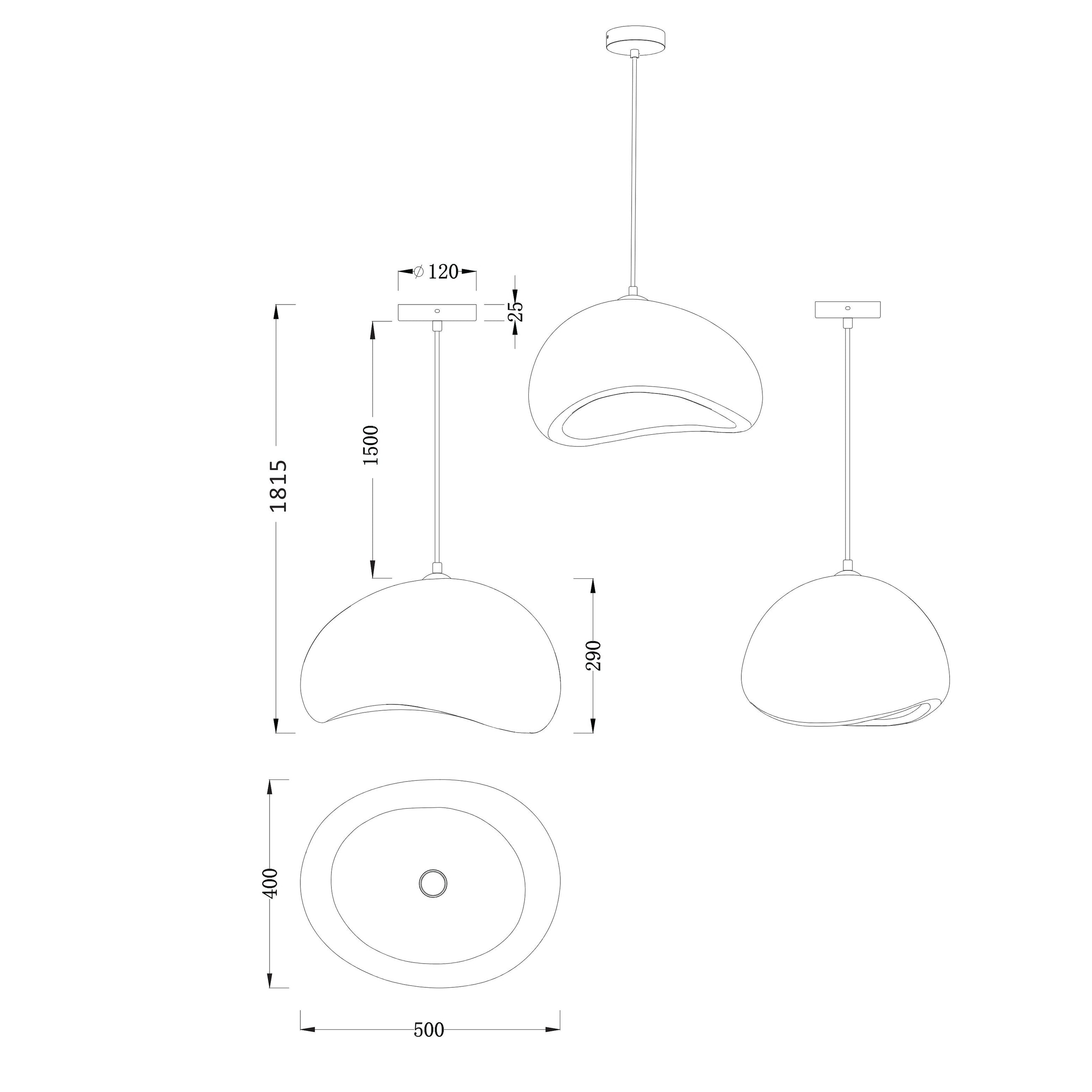 Cloud Silk Pendant Light Medium or Large in Matt White