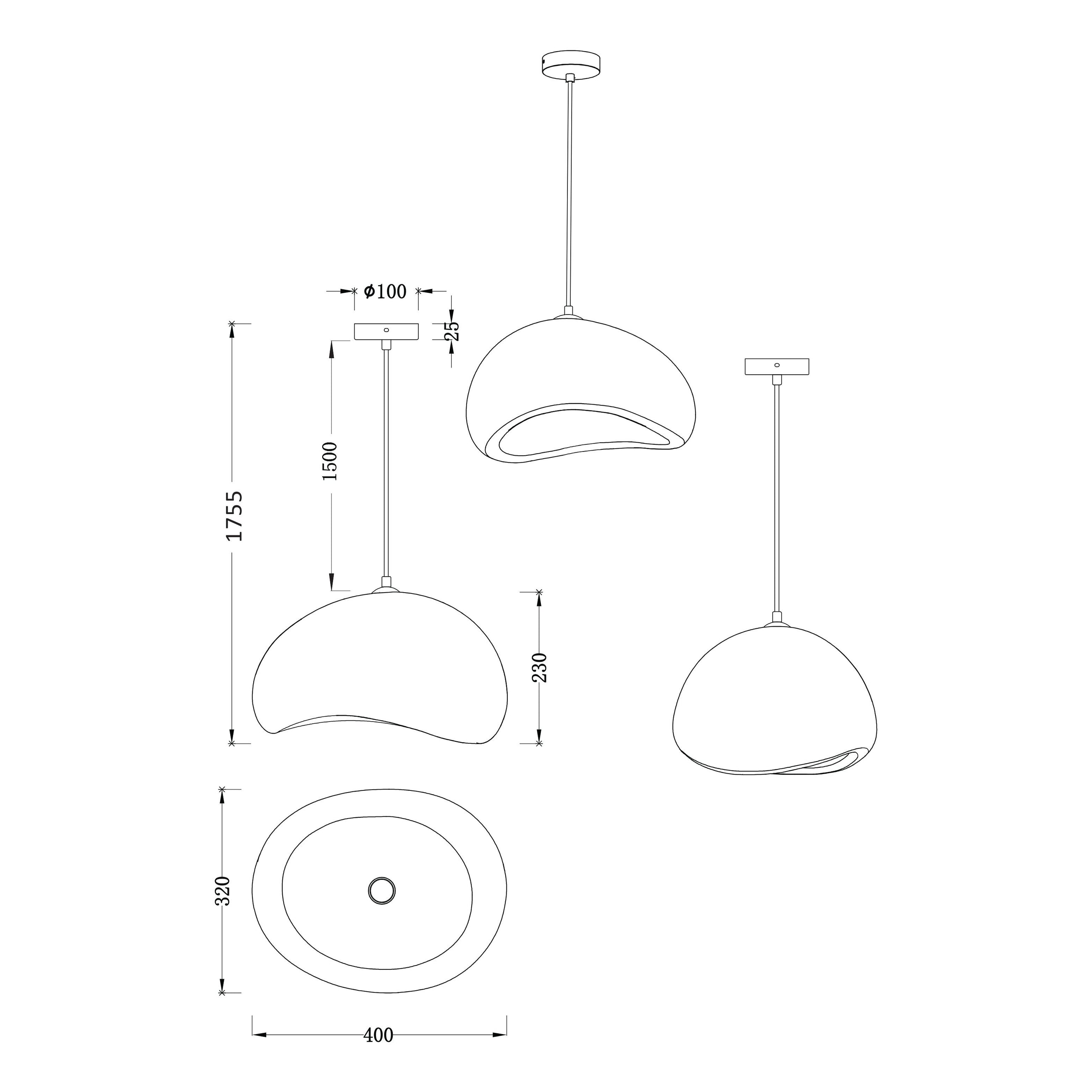 Cloud Silk Pendant Light Medium or Large in Matt White