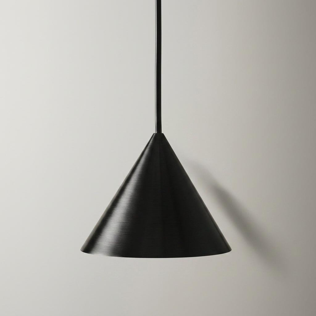 Cove Brushed Black Aluminium Pendant Light