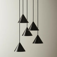 Cove Brushed Black Aluminium Pendant Light