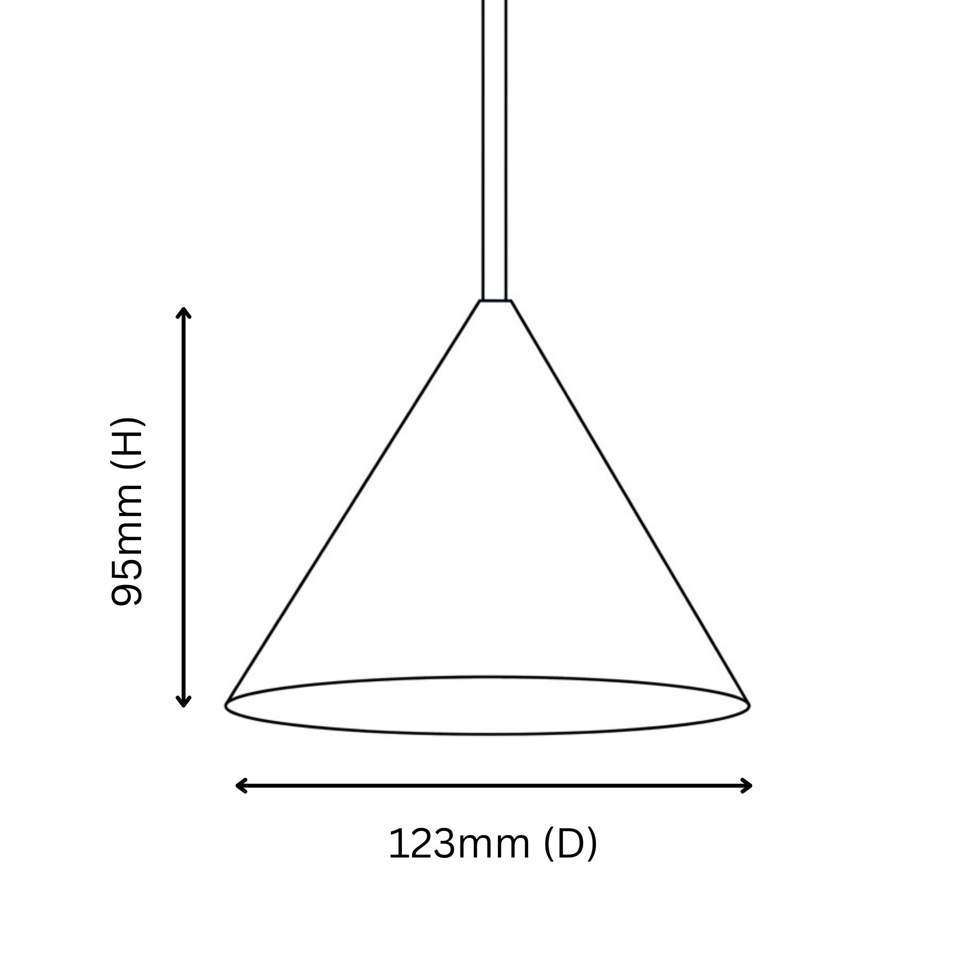 Cove Brushed Black Aluminium Pendant Light