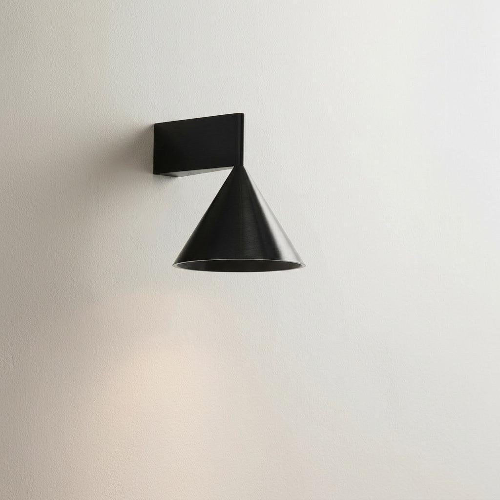 Cove Brushed Black Aluminium Wall Light