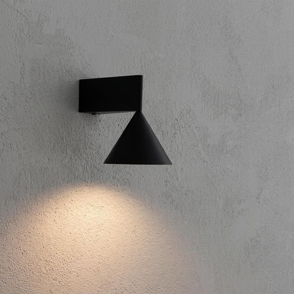Cove Brushed Black Aluminium Wall Light