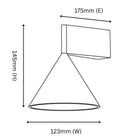 Cove Brushed Black Aluminium Wall Light