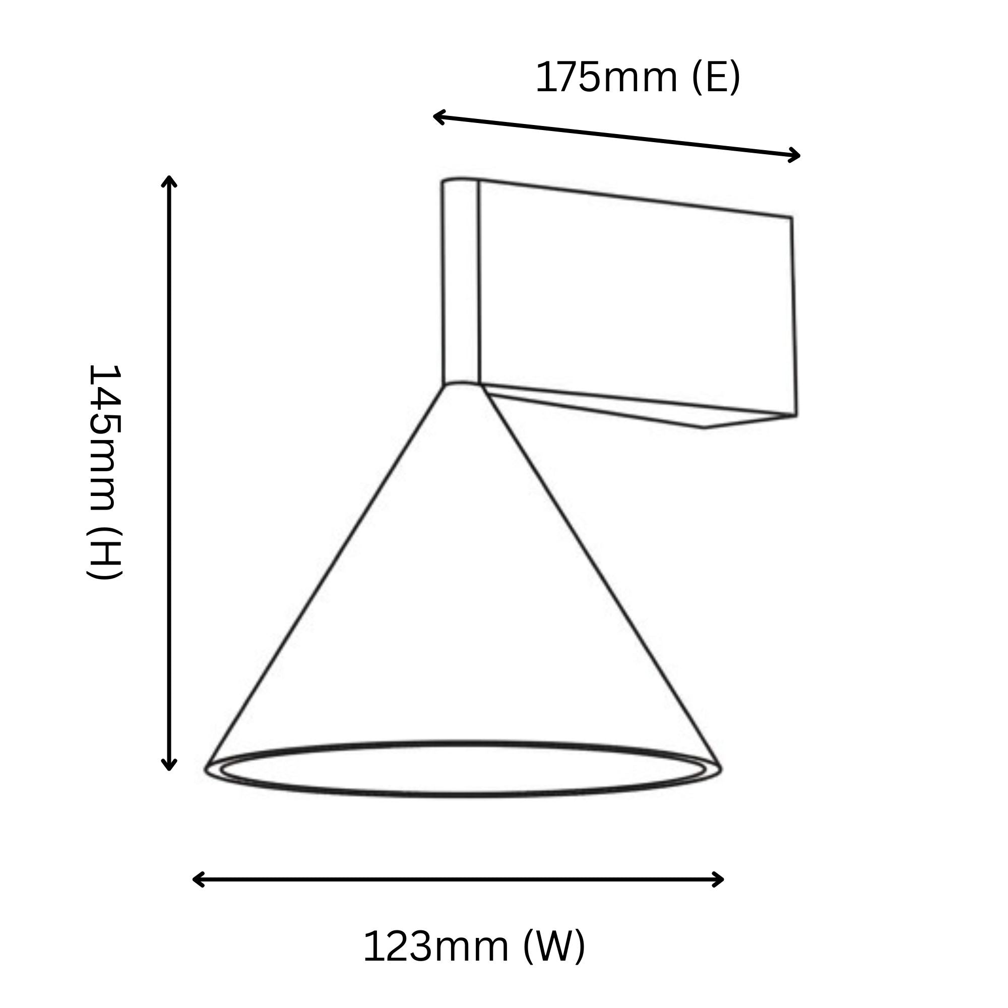 Cove Brushed Black Aluminium Wall Light