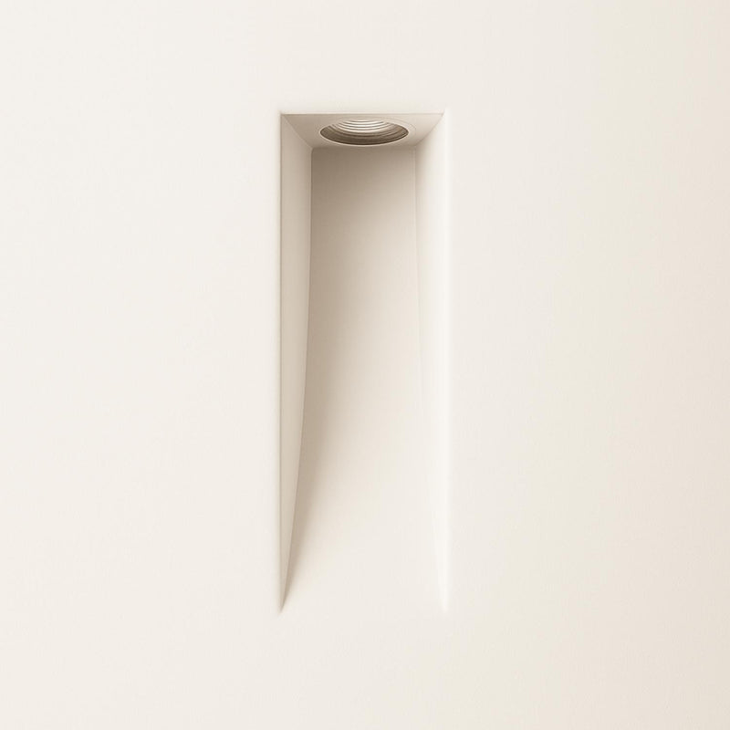 Drift Plaster Trimless LED Step Light Rectangular in White