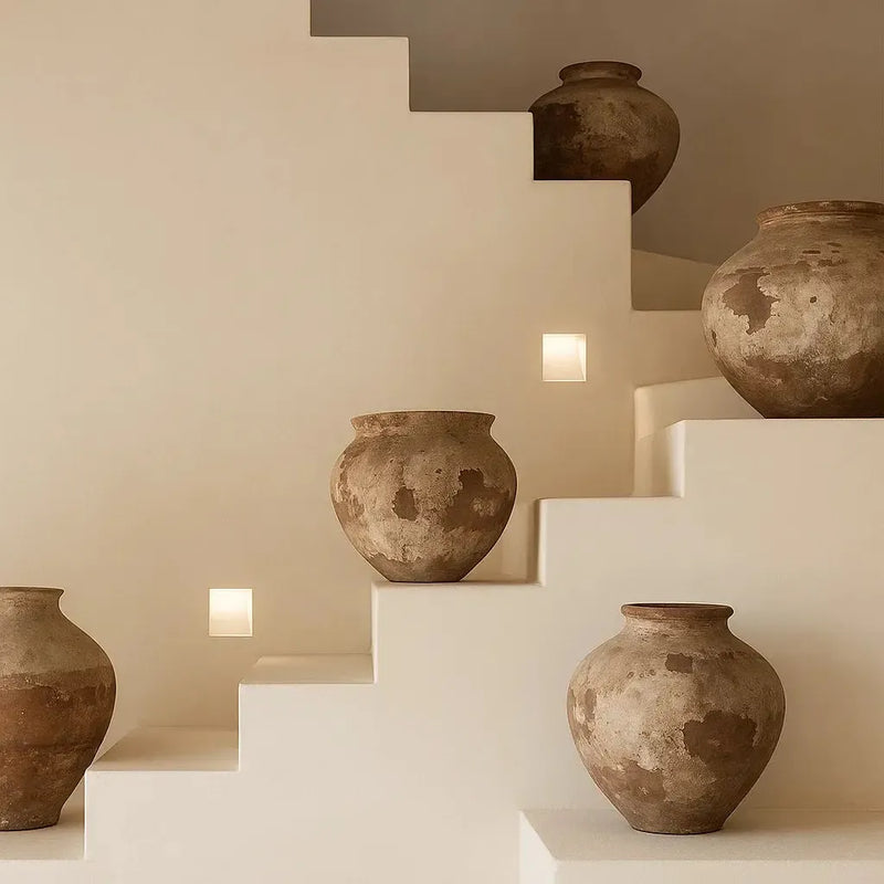Drift Plaster Trimless LED Step Light Square in White