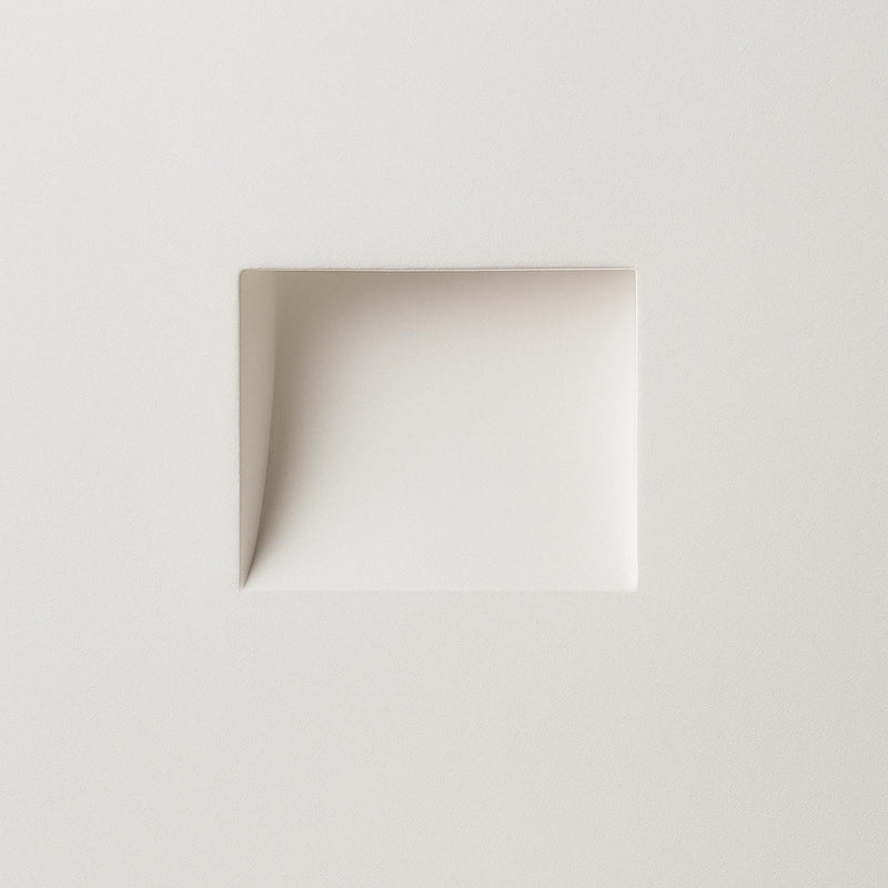 Drift Plaster Trimless LED Step Light Square in White
