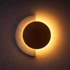 Eclipse Natural Stone & Wood Wall Light